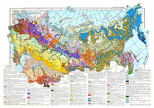 Карта растительности СССР