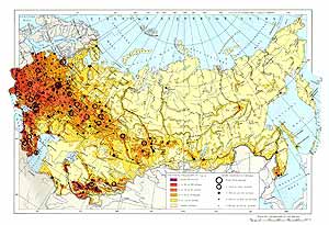 Плотность населения СССР