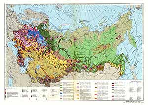 Экономическая карта СССР