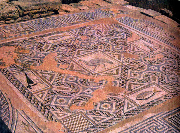 Возле Пафоса археологи обнаружили развалины дворцов периода владычества римлян. Некоторые из них украшены искусной мозаикой, подобной этой в римской вилле
