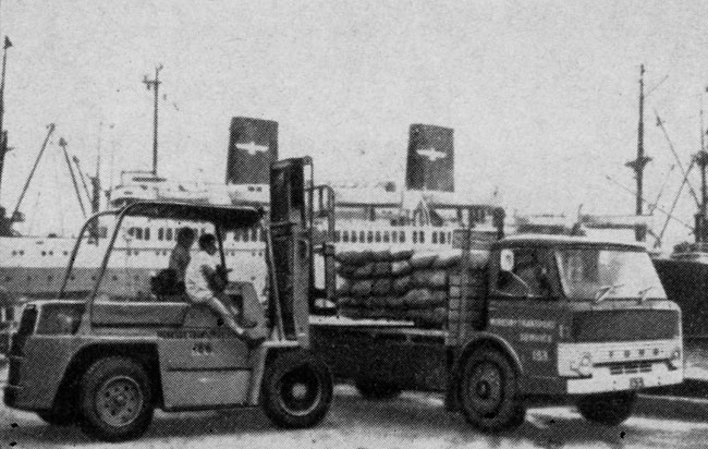 Транспортировка грузов в порту Порт-Морсби