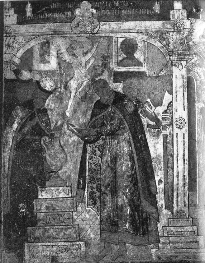      .    . 1683 Le Prince Vladimir laisse sortir le démon enfermé dans une cruche. Fresque â l'église St-Jean Chrysostome  (. 23)