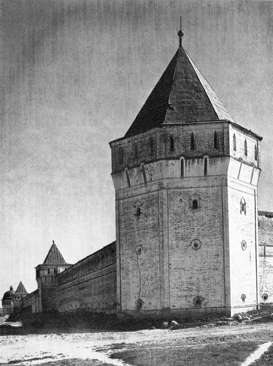     .  XVII . Les murs et les tours du monastère St-Boris et Glèbe. Fin du XVIIe siècle (. 55)