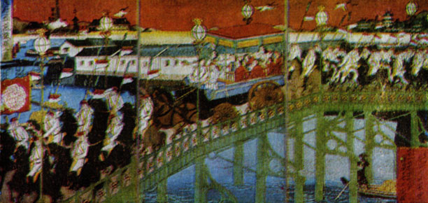 Мост Кораибаси (ксилография)