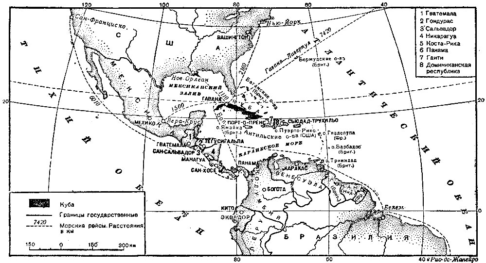 Географическое положение Кубы