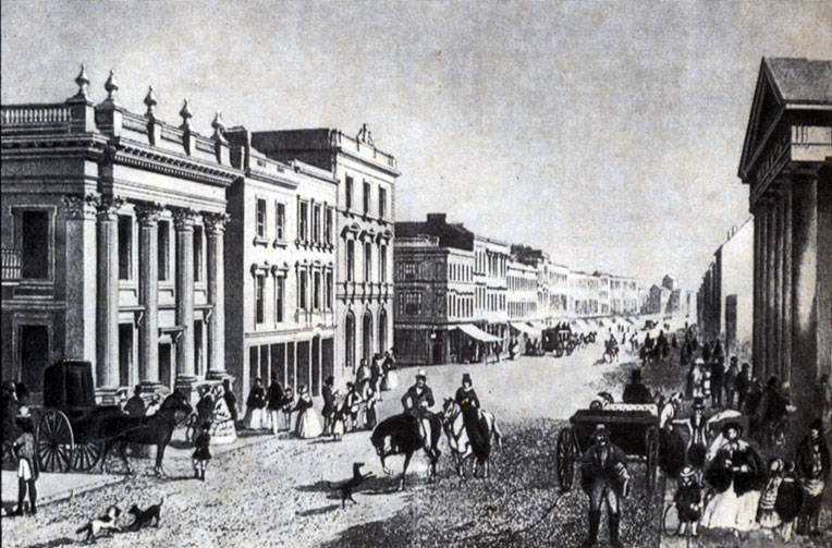 Вид Сиднея в середине XIX в.