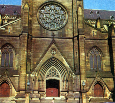 Фасад кафедрального собора в Сиднее