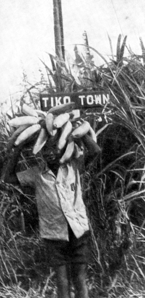 Тико (Камерун). Мальчик  с бананами