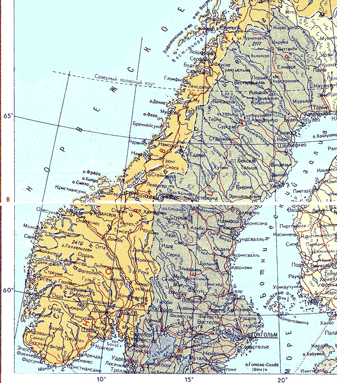 Карта. Швеция, Королевство Швеция