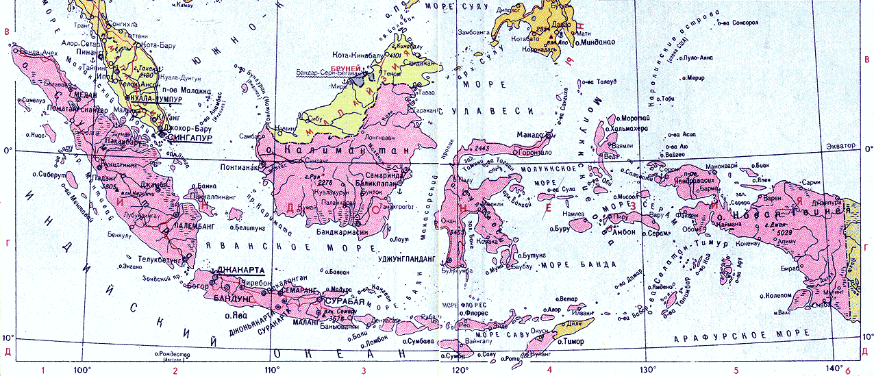 Карта. Восточный Тимор