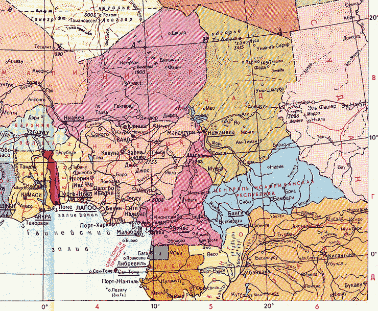 Карта. Нигер, Республика Нигер