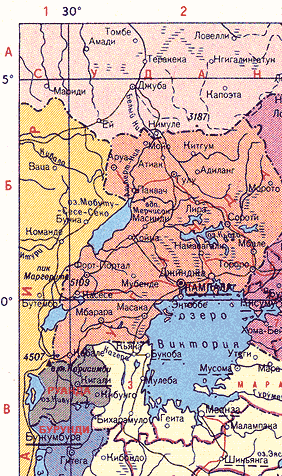 Карта. Руанда, Республика Руанда