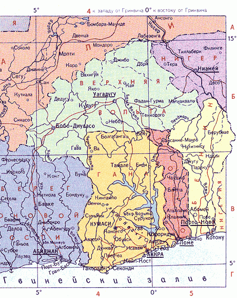 Карта. Того, Тоголезская Республика