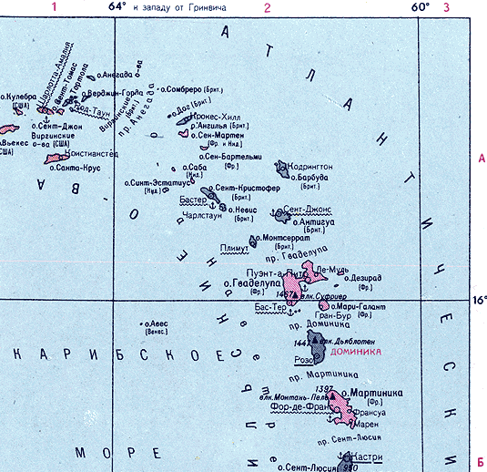 Карта. Ангилья, Ангуилла