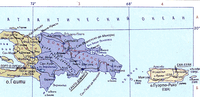 Карта. Пуэрто-Рико, Содружество Пуэрто-Рико